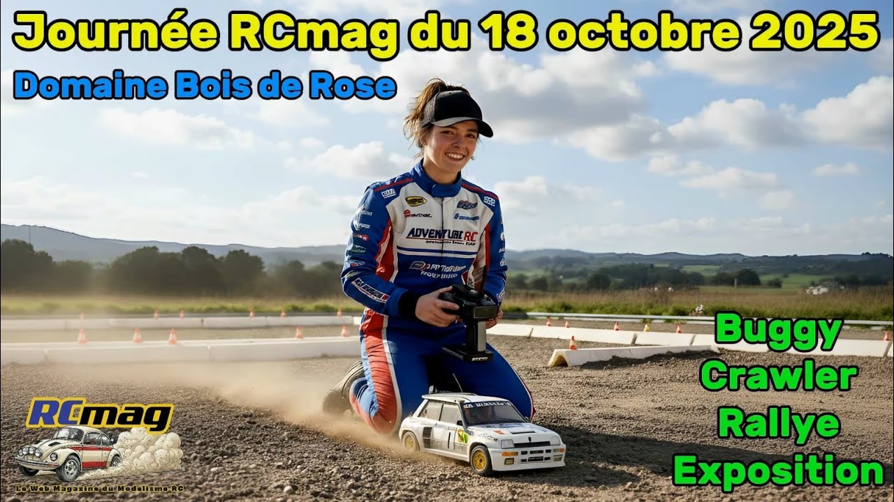 Journée RCmag au domaine Bois de Rose du 18 octobre 2025 avec du buggy, du rallye, du crawler ...