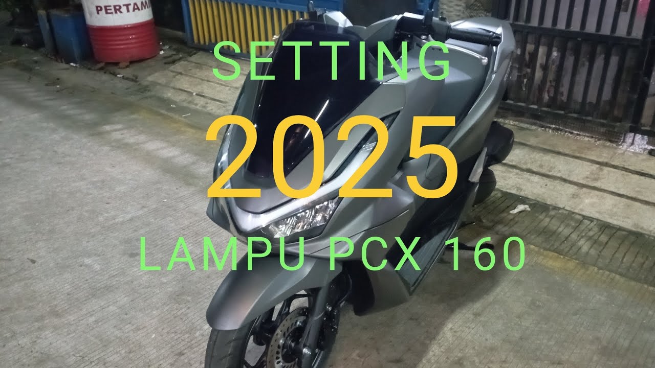 CARA SETTING LAMPU DEPAN PCX 160 2025
