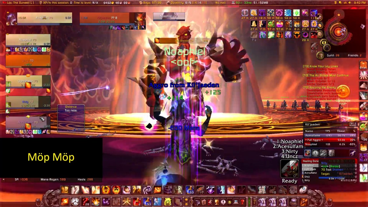 oof vs Kil'Jaeden (TBC5MAN - Holy Priest PoV)