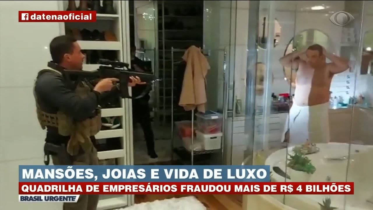 CHEFE DE QUADRILHA É PRESO DE TOALHA EM MANSÃO | BRASIL URGENTE