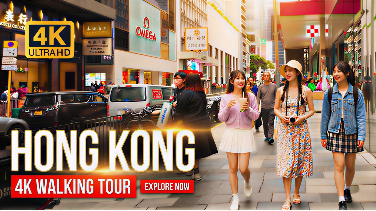 4K Walk | HONG KONG 🇭🇰 Asia's Most Expensive City – Luxury & Skylines Tour