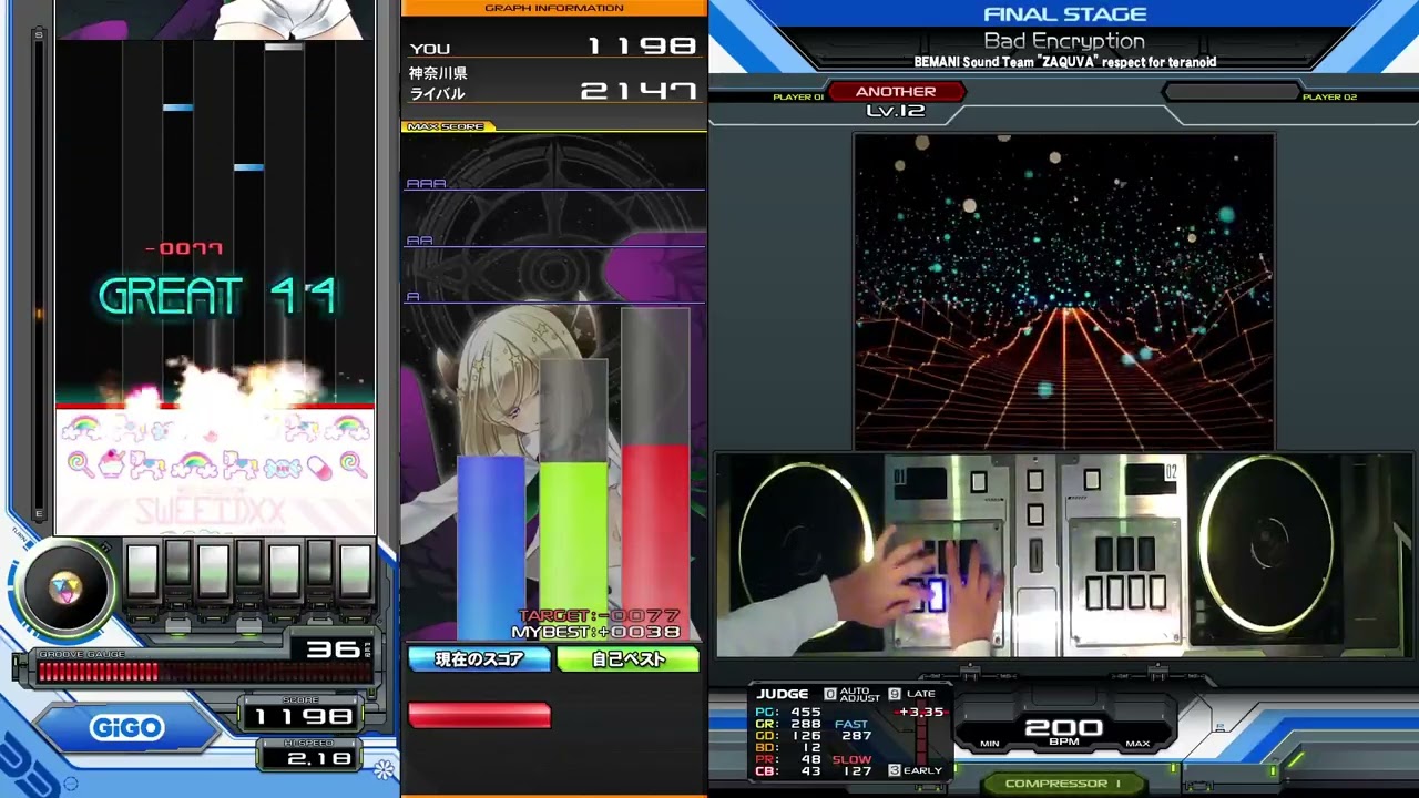 中伝合格の瞬間！BAD Encryption　SPA　段位抜け！