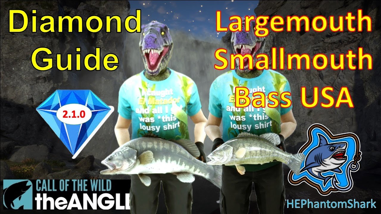 Largemouth & Smallmouth Bass Diamond Guide! USA Golden Ridge Reserve in COTW: The Angler