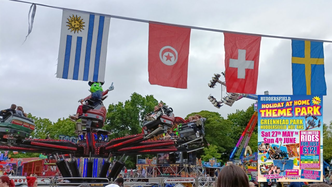 Holiday At Home in Greenhead Park Huddersfield, Fun Fair Vlog, GOOD RIDES, Thursday 01st June 2023
