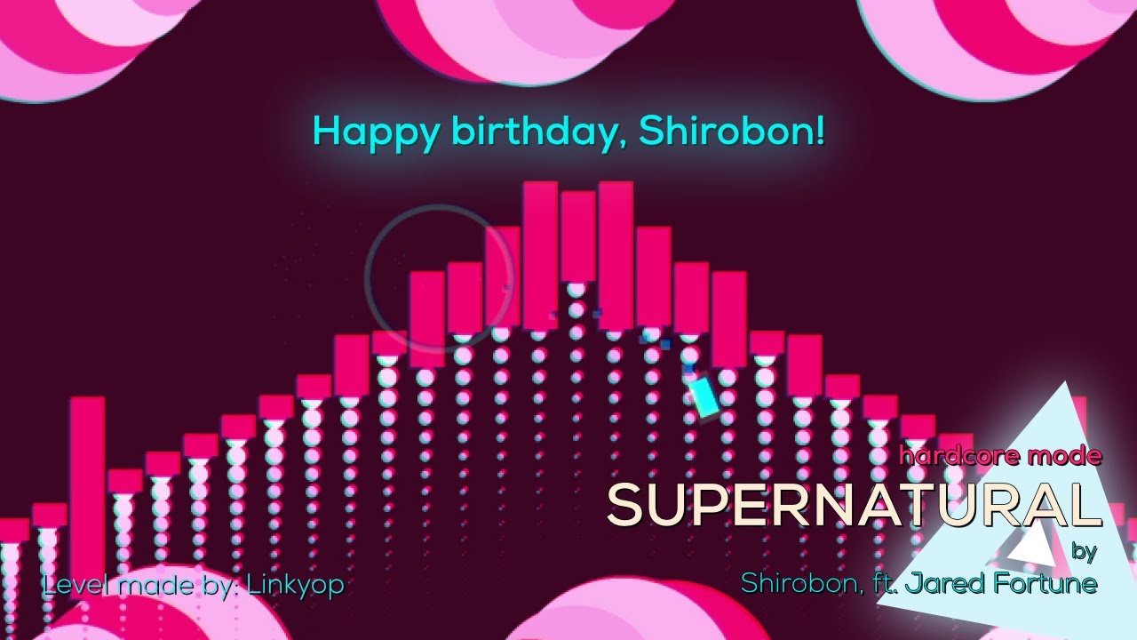 Supernatural (Hardcore Mode) | Shirobon, ft. Jared Fortune (Just Shapes & Beats level made by me)