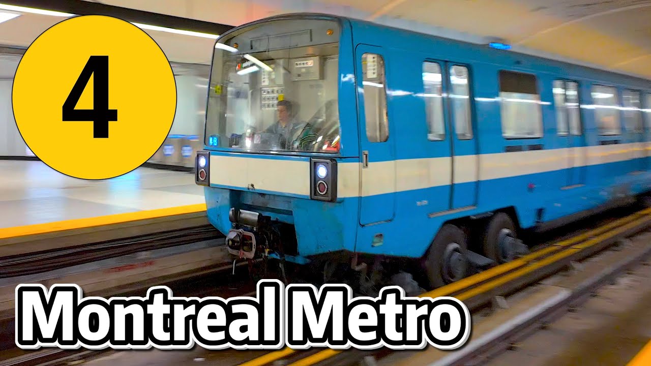 ⁴ᴷ⁶⁰ Exploring Montreal Metro Yellow Line 4