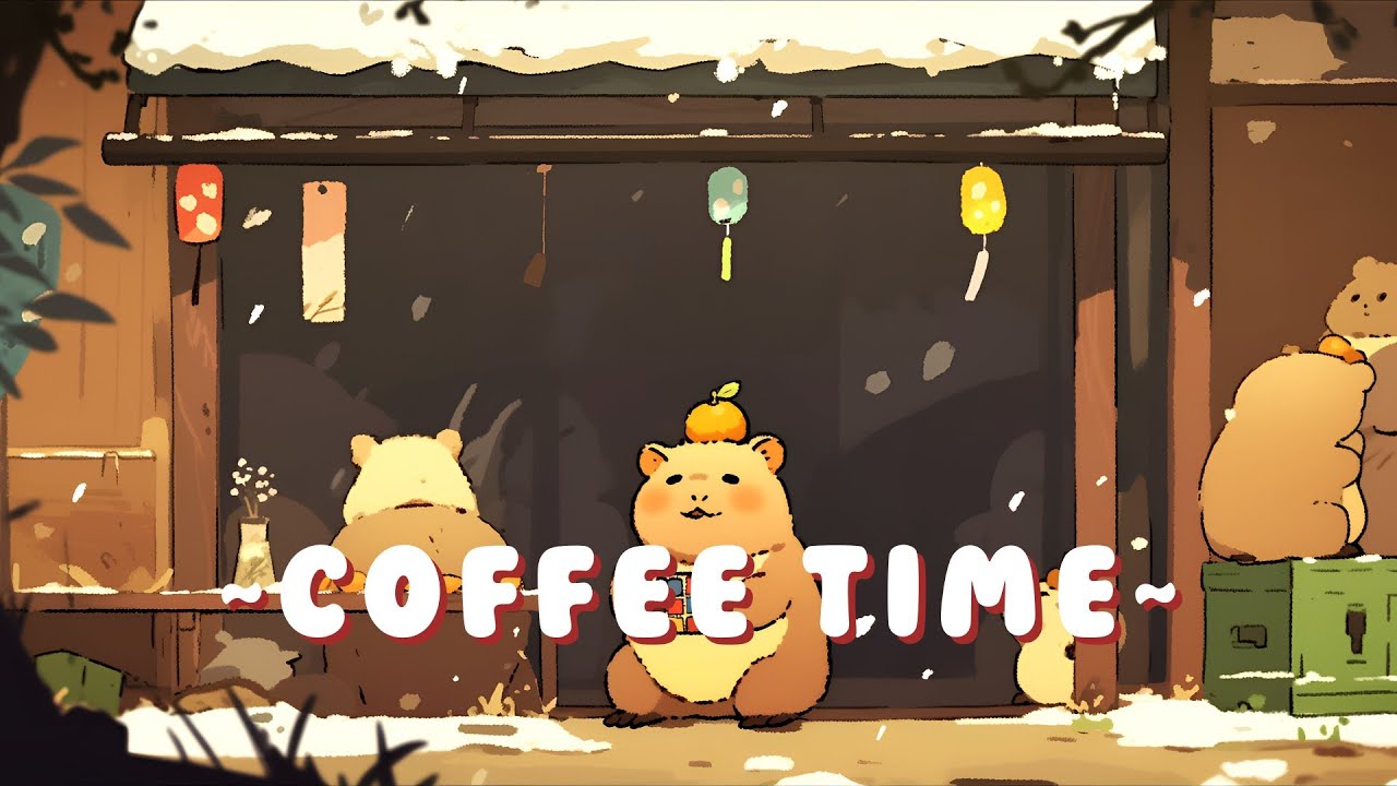 Capybara Lofi Zone - Peaceful Lofi Hip Hop Beats ~ Tranquil Mood ~ 📚 🎵