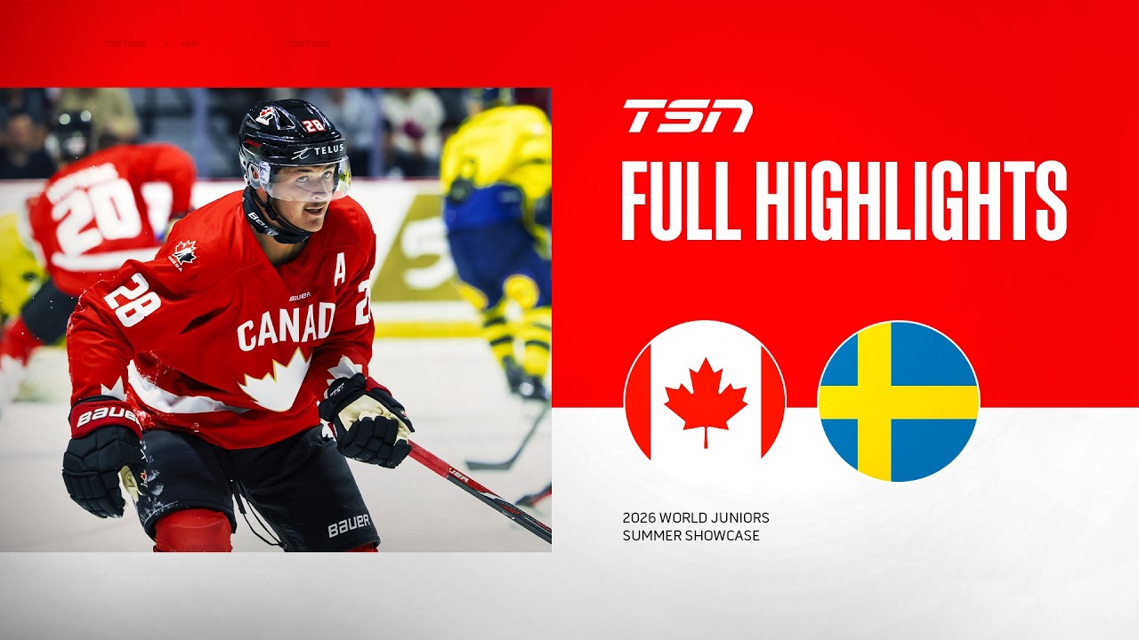 Canada vs. Sweden Full Highlights | 2026 World Junior Summer Showcase