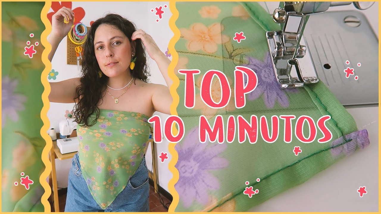 ME HICE UN TOP EN 10  MINUTOS! - Trucos para hacer dobladillo en esquinas!