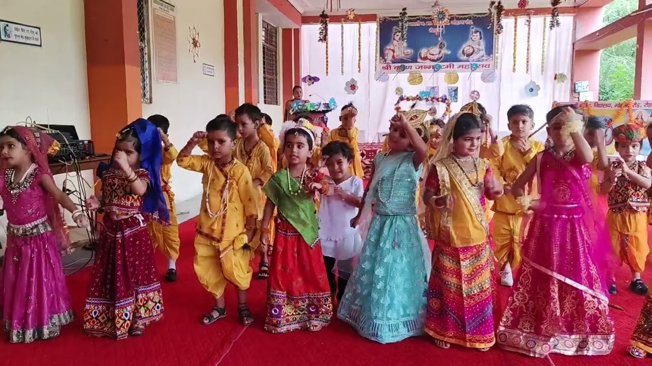 शिक्षा भारती वरिष्ठ माध्यमिक विद्यालय में बड़ी धूमधाम एवं हर्षोल्लास से मनाया गया जन्माष्टमी उत्सव