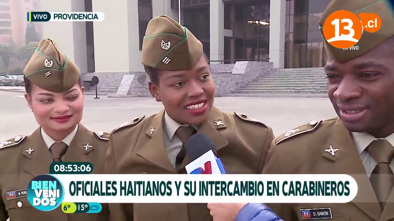Oficiales haitianos y su intercambio en Carabineros | Bienvenidos