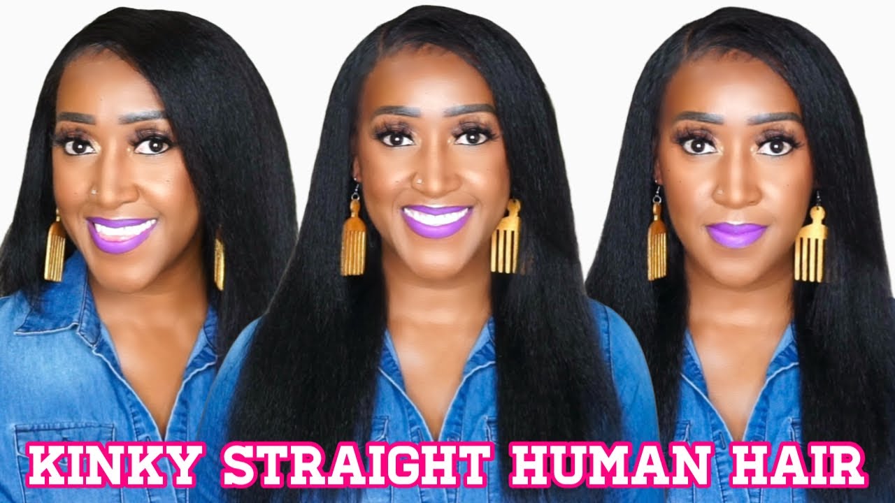 Natural Vibes!  Perfect 13x4 Kinky Straight Lace Front Wig from @Amazon!