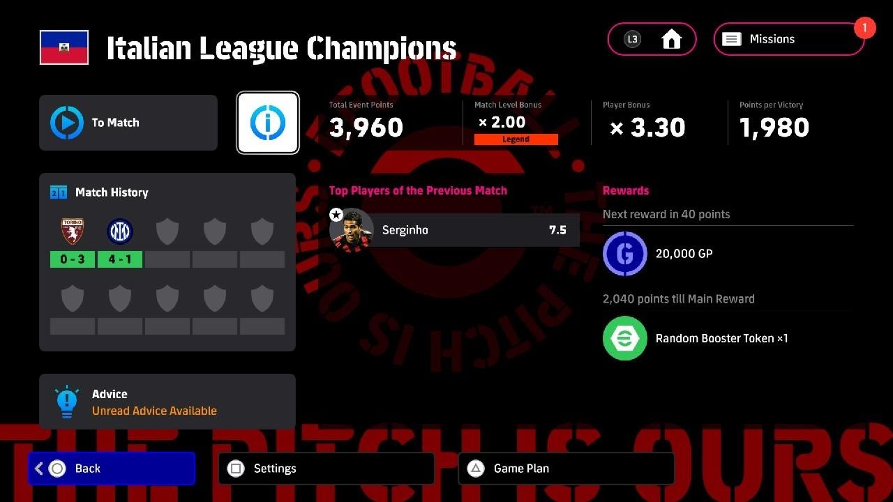 eFootball/Victory(3:0)
