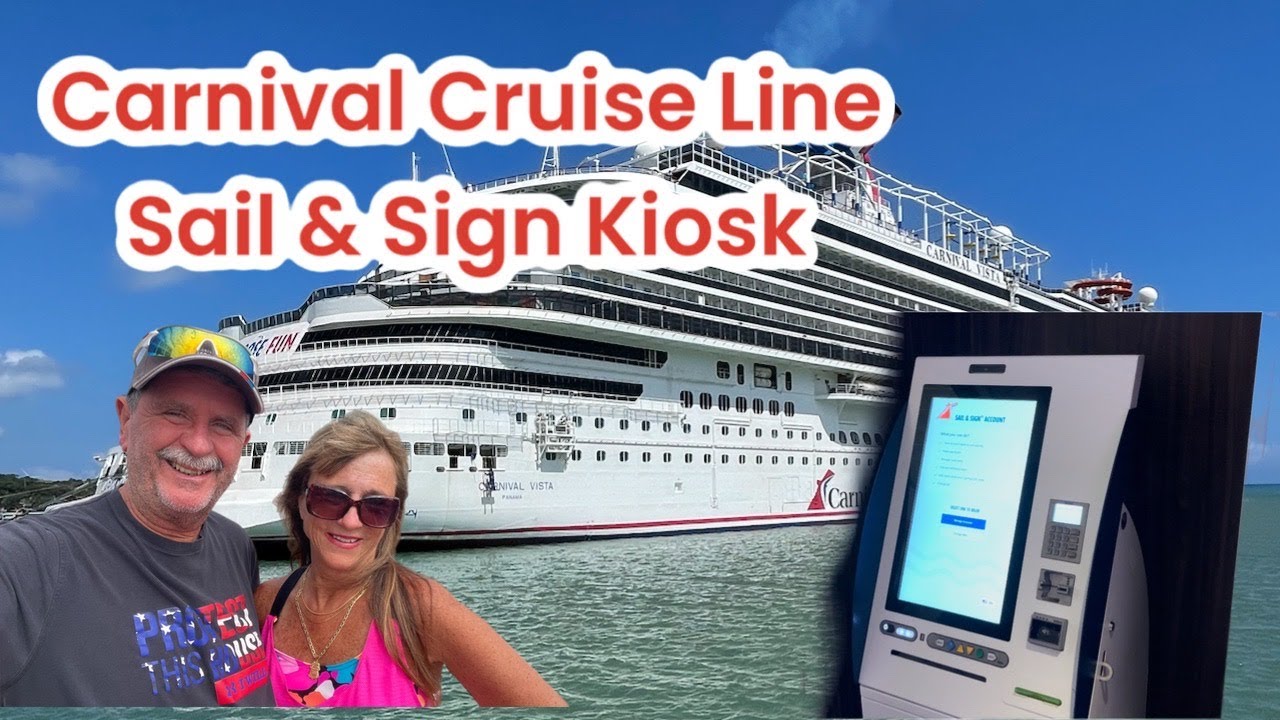 Carnival Cruise Lines Sail & Sign Kiosk