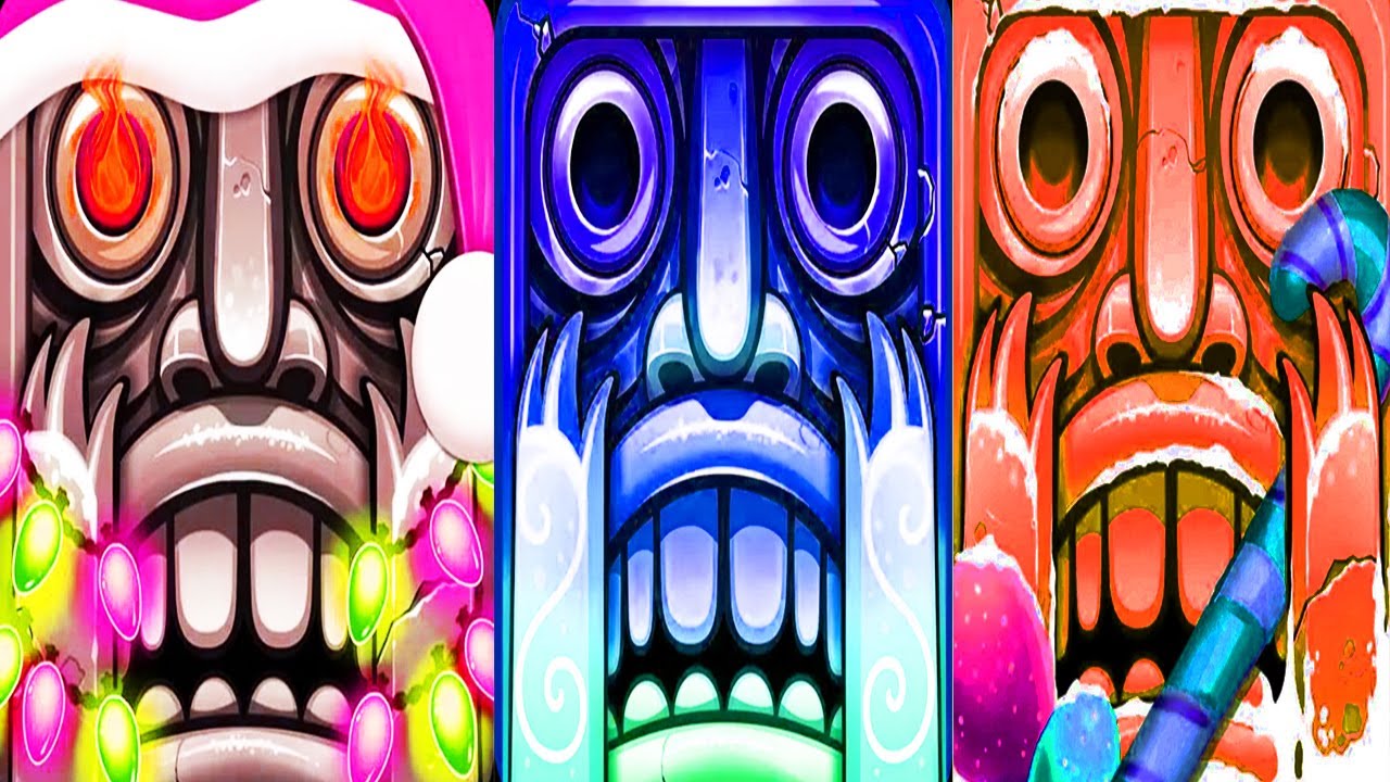 TEMPLE RUN 2 SKY SUMMIT VS SPOOKY SUMMIT VS HOLI FESTIVAL