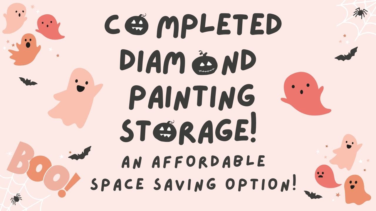Completed Diamond Paintings Storage | Space Saving Option from Amazon | A Peek At Some Old Finishes