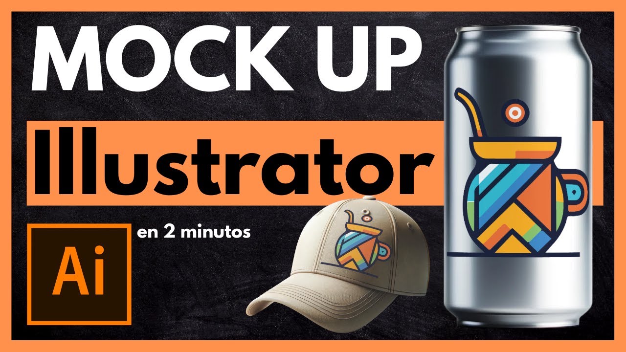 ✅ Maqueta Mockup en Illustrator en 2 Minutos - Guía Completa 2026