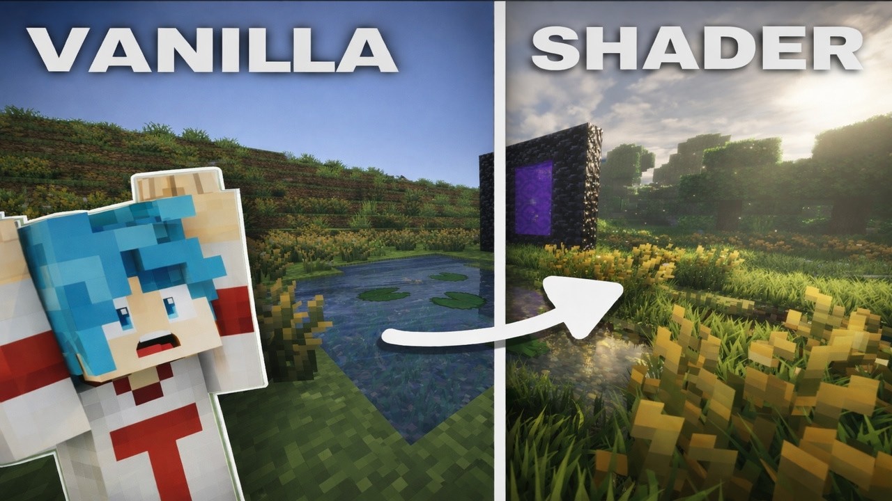 4 SHADERS que hacen que Minecraft se vea IRREAL 🤯✨ (no duró 4 min 😅)
