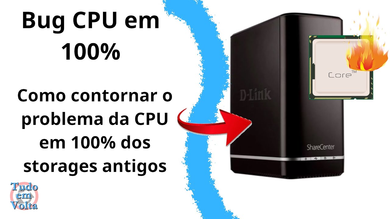 Resolver problema da CPU em 100% do Share Center D link 320L ou WD bug do storage processamento alto