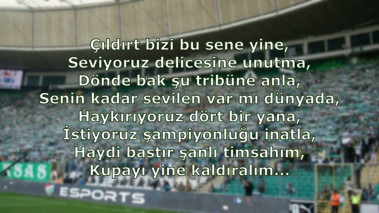 Bursaspor Tezahüratları - Çıldırt Bizi Bu Sene Yine