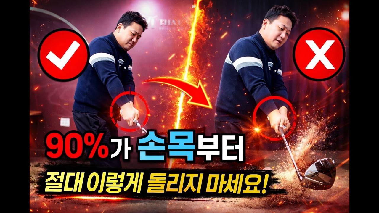 테이크백 제대로 하는 방법 (손목 모양 유지가 핵심입니다)
