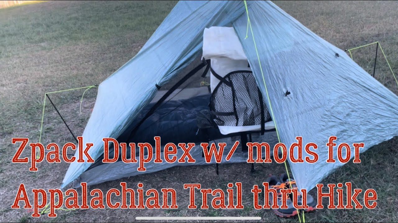 Zpack Duplex W/ Modifications and ultra light stakes for a Appalachian Trail thru hike attempt 2022