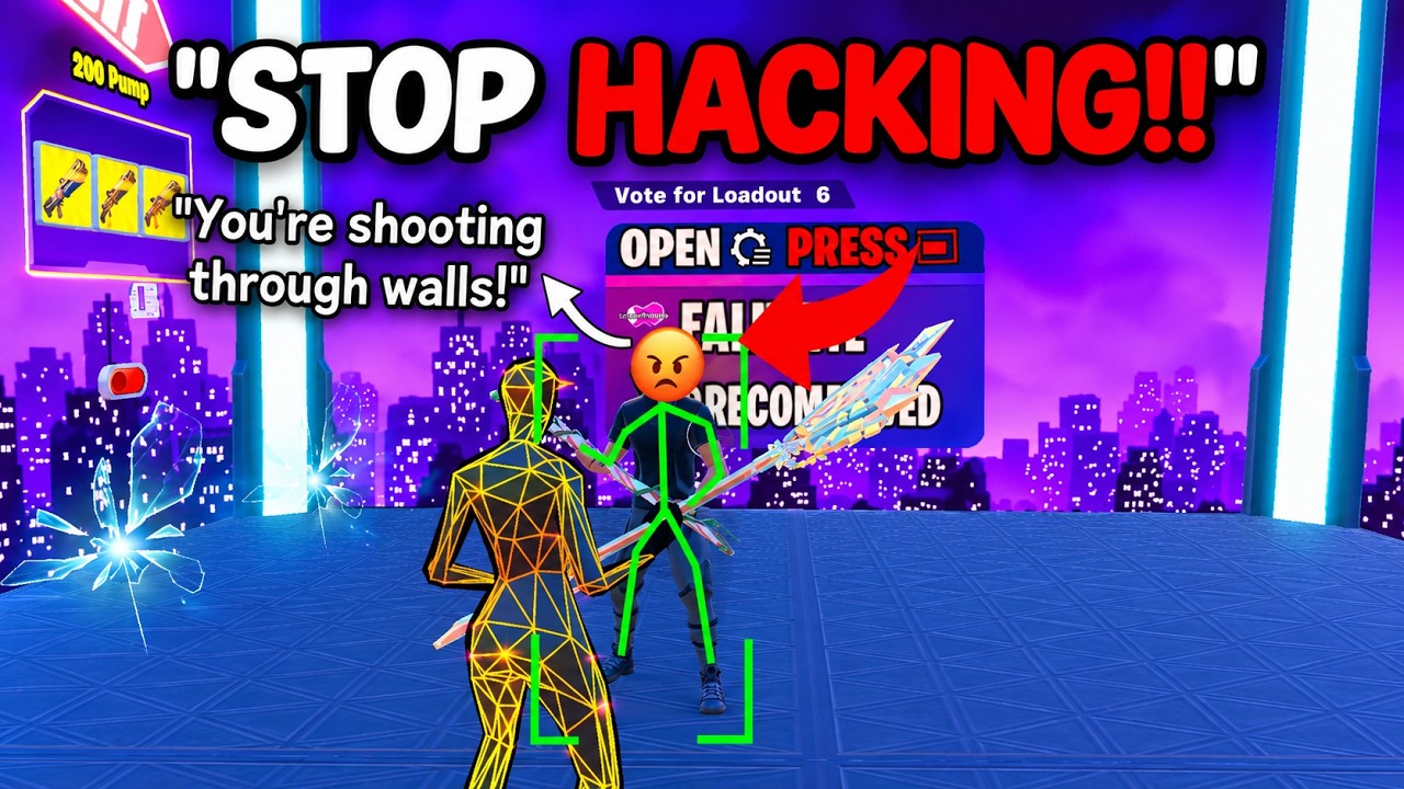 Я использовал читы в Fortnite, чтобы ТРОЛЛИТЬ школьников в боксфайтах... (ОНИ БОМБАНУЛИ😡)
