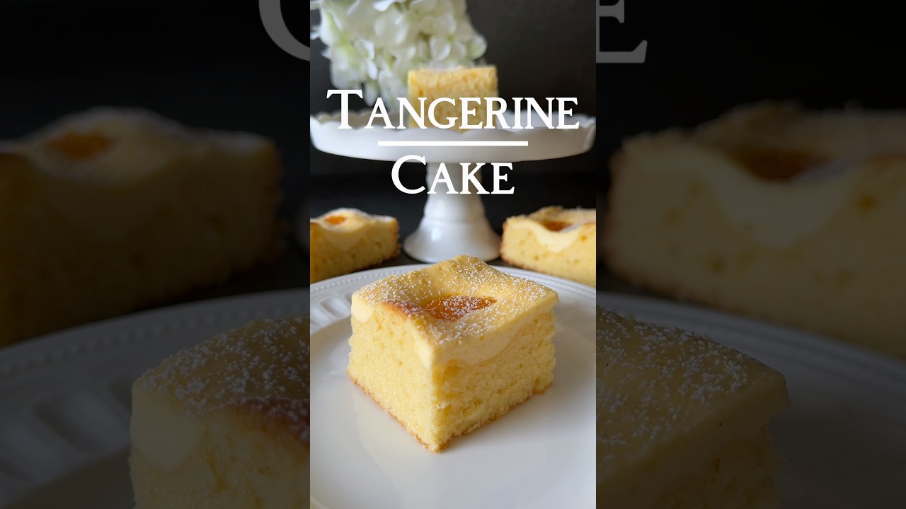 Ad | Delicious Tangerine Cake Recipe 😍🤍🍊 (in the Caption) #tangerine #cake #recipe