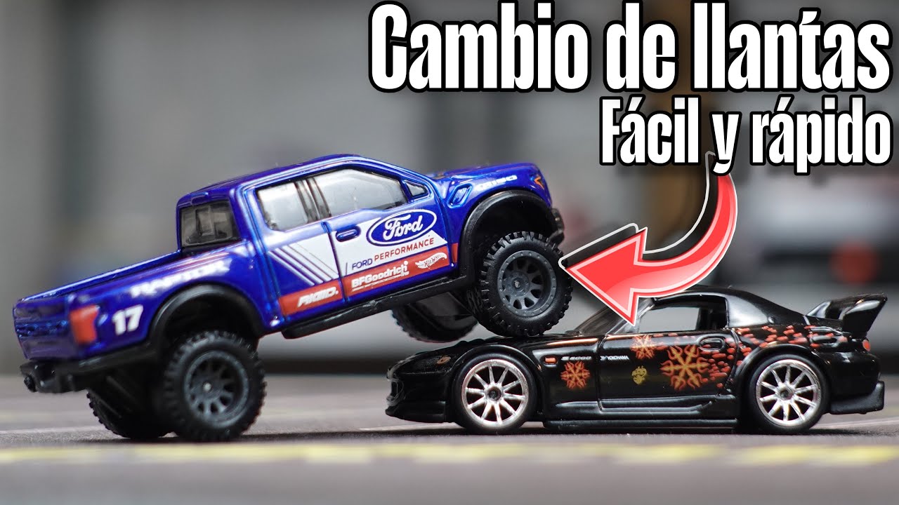 Cambia facil y rapido las llantas a tus HOTWHEELS / haz que luzcan en otro nivel con TIPS de CUSTOM
