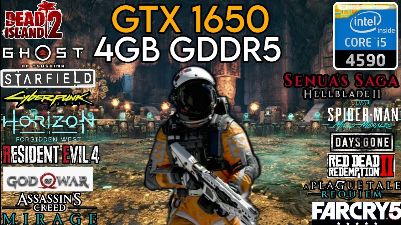 GTX 1650 (GDDR5) + I5 4590 & 16GB Ram | Test In 14 Games In 2024 !