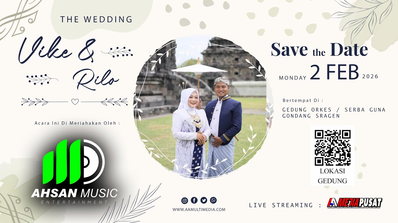 🔴LIVE WEDDING VIKE & RILO  - PRIMA AUDIO  -  AA MEDIA PUSAT