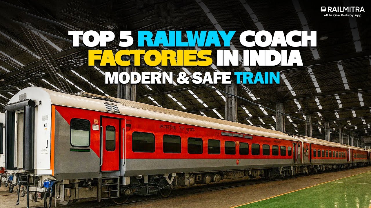 Top 5 Railway Coach Factories in India | Modern & Safe Coach | RailMitra #railcoachfactory