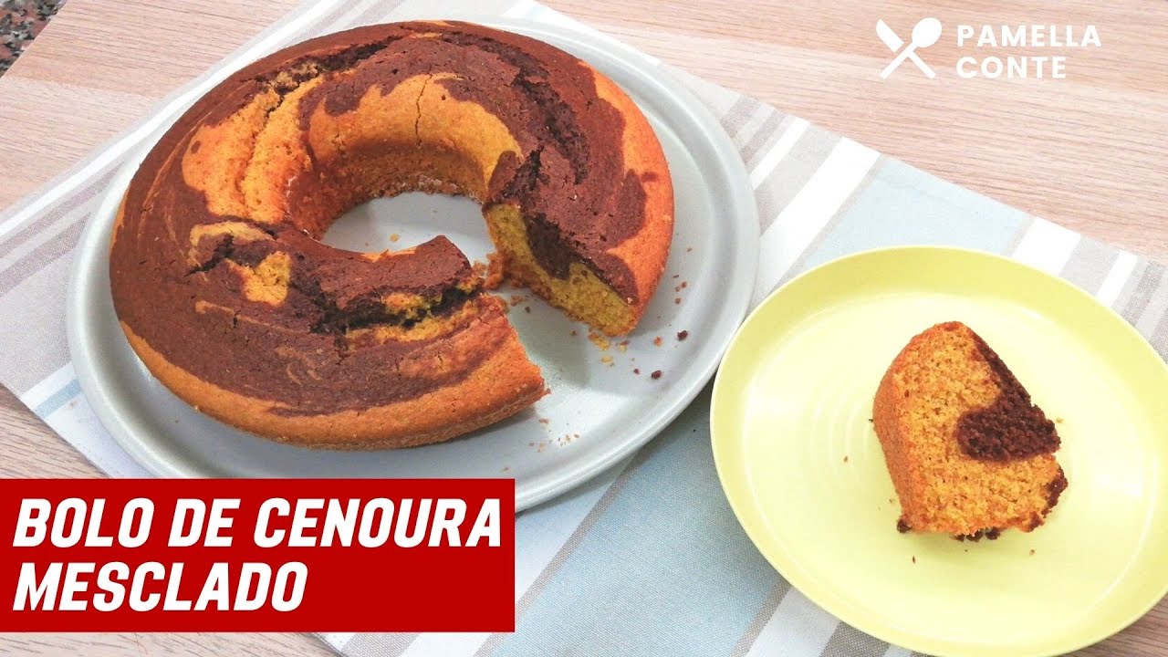 BOLO DE CENOURA MESCLADO