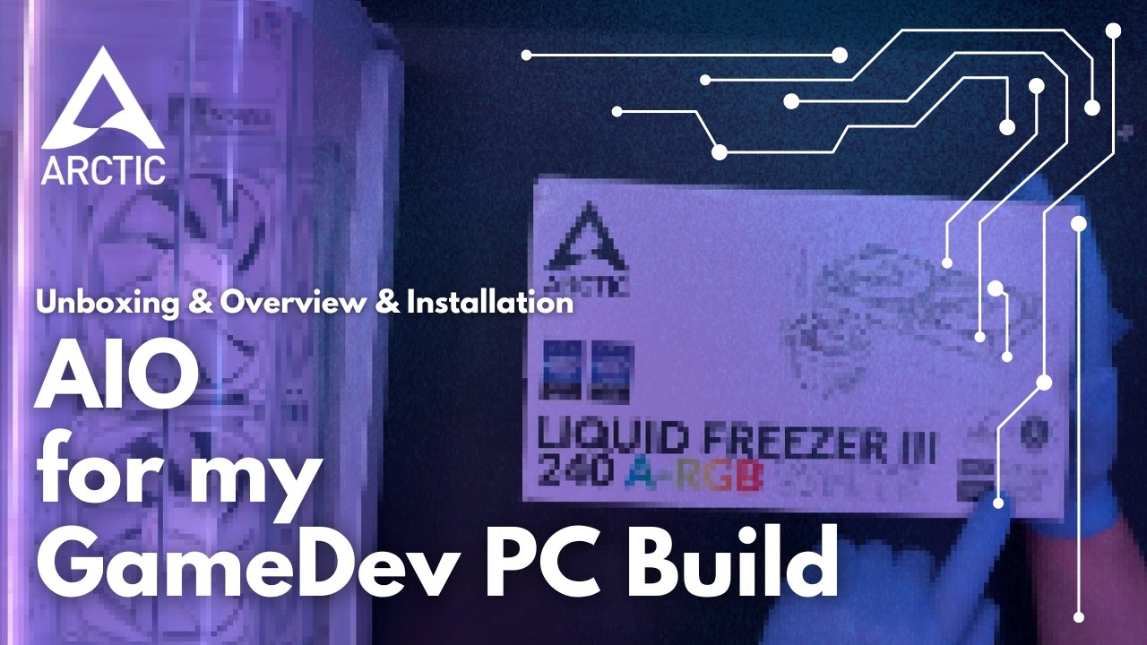 Arctic Liquid Freezer III 240 A-RGB White AIO - Unboxing & Overview & Installation | UE5 GameDev PC
