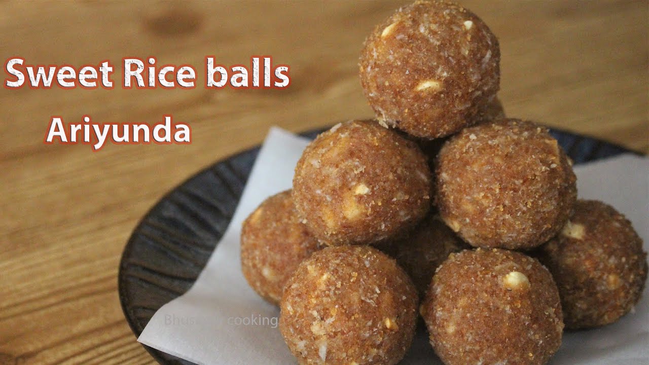 Ariyunda (no sugar, no ghee) | Kerala traditional recipe | Brown rice ladoo | Ari unda
