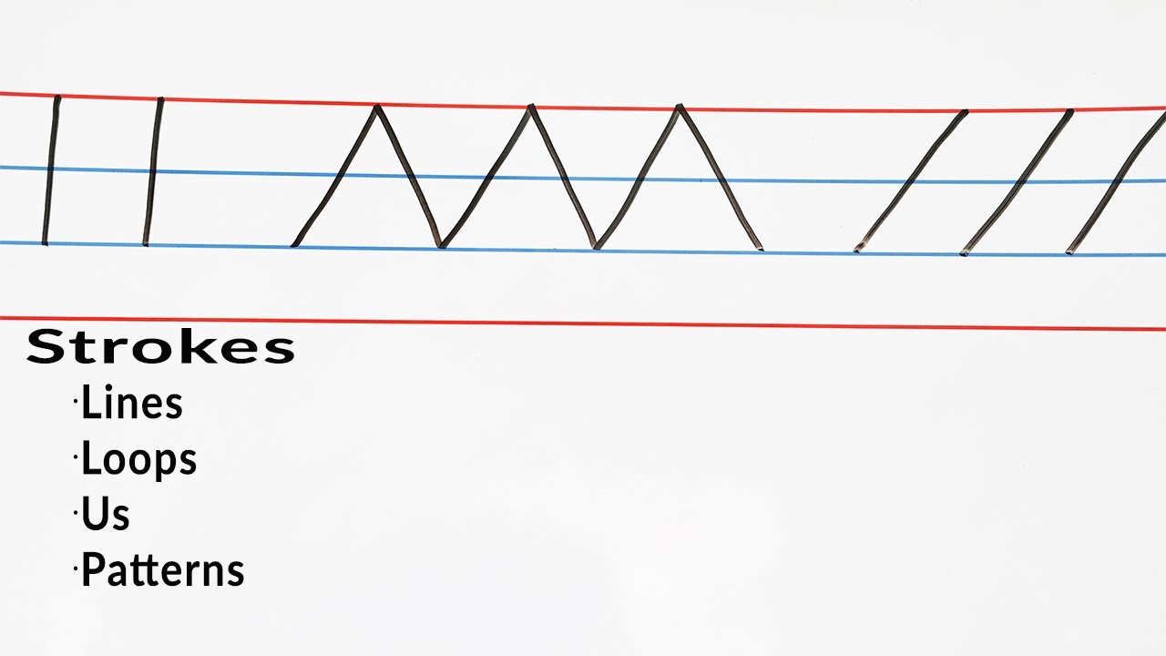 Cursive Writing for Children | Basic Handwriting Strokes for Children