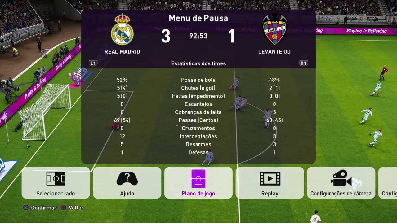 PES 2020 Real madrid PS4 AO VIVO