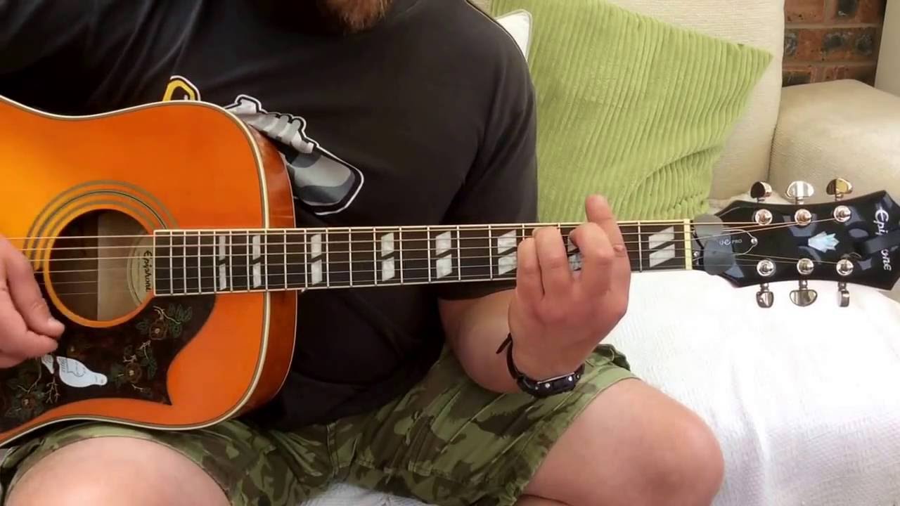 Oasis-Listen up-Acoustic Guitar Lesson.