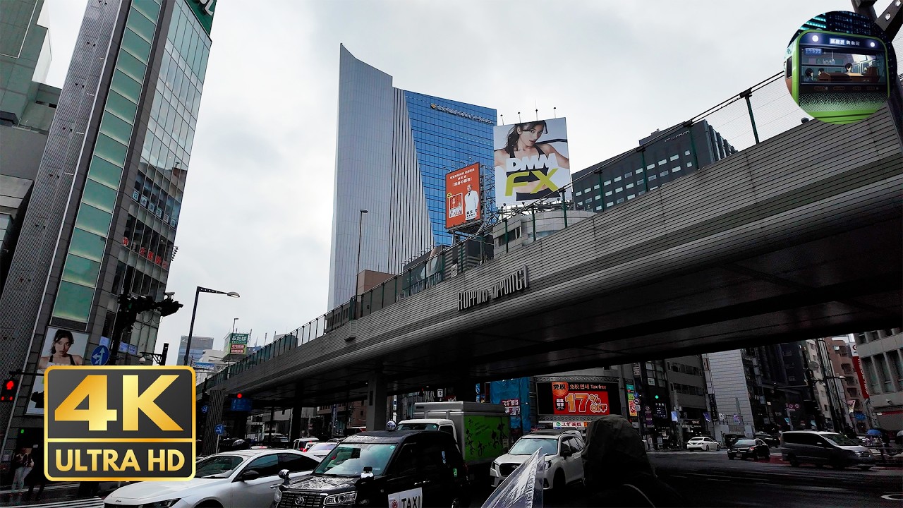 Walking from Roppongi Station to Azabudai Hills Tokyo City Walk 4K 60Fps