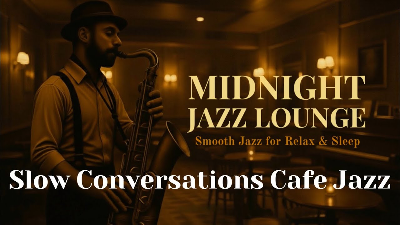 Slow Conversations Cafe Jazz | Midnight Jazz Lounge – Smooth Jazz for Relax & Sleep