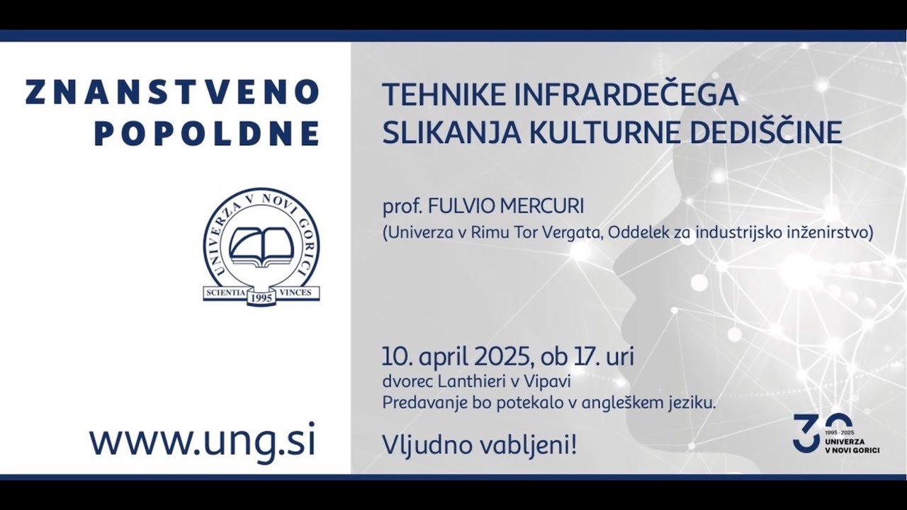 Mercuri: Tehnike infrardečega slikanja kulturne dediščine