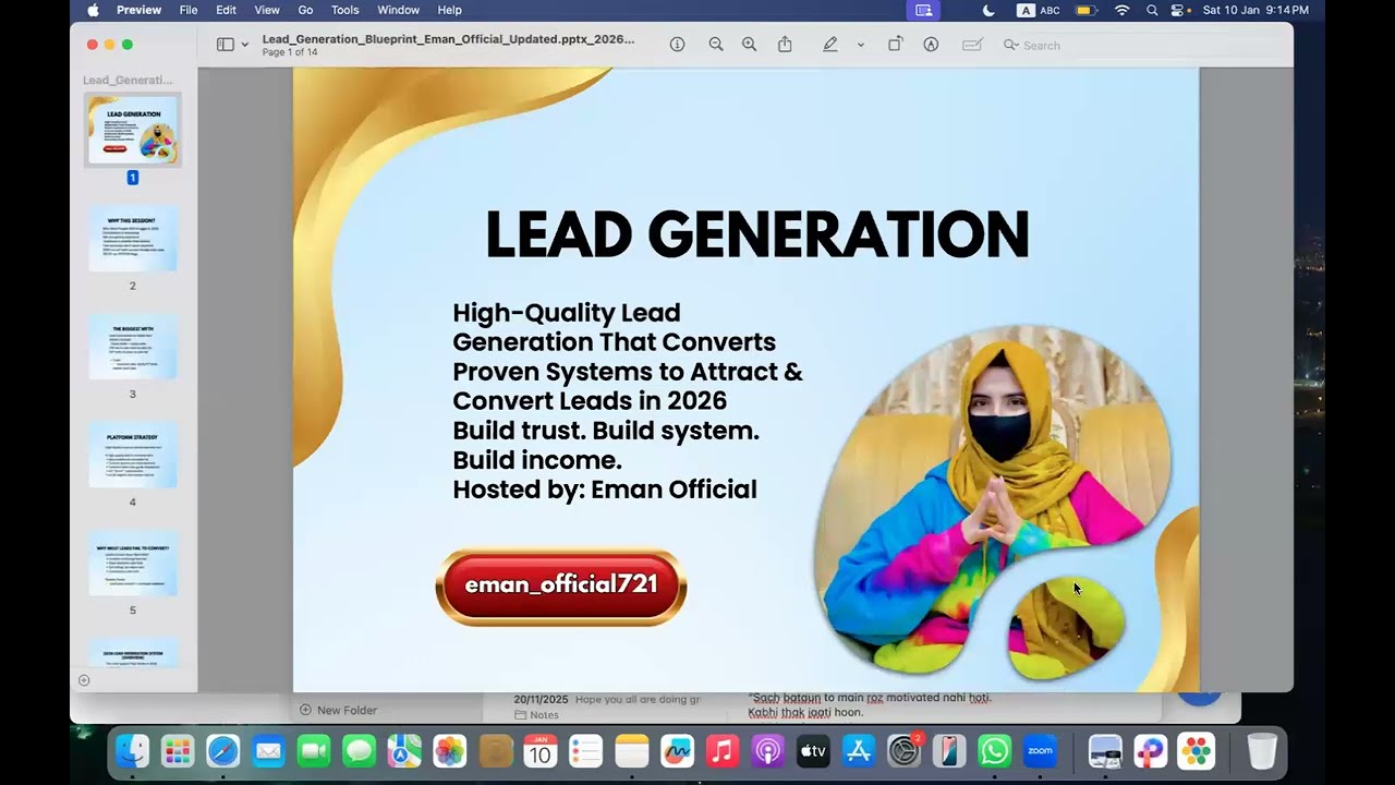 LEADS GENERATION TRAINING BY EMAN