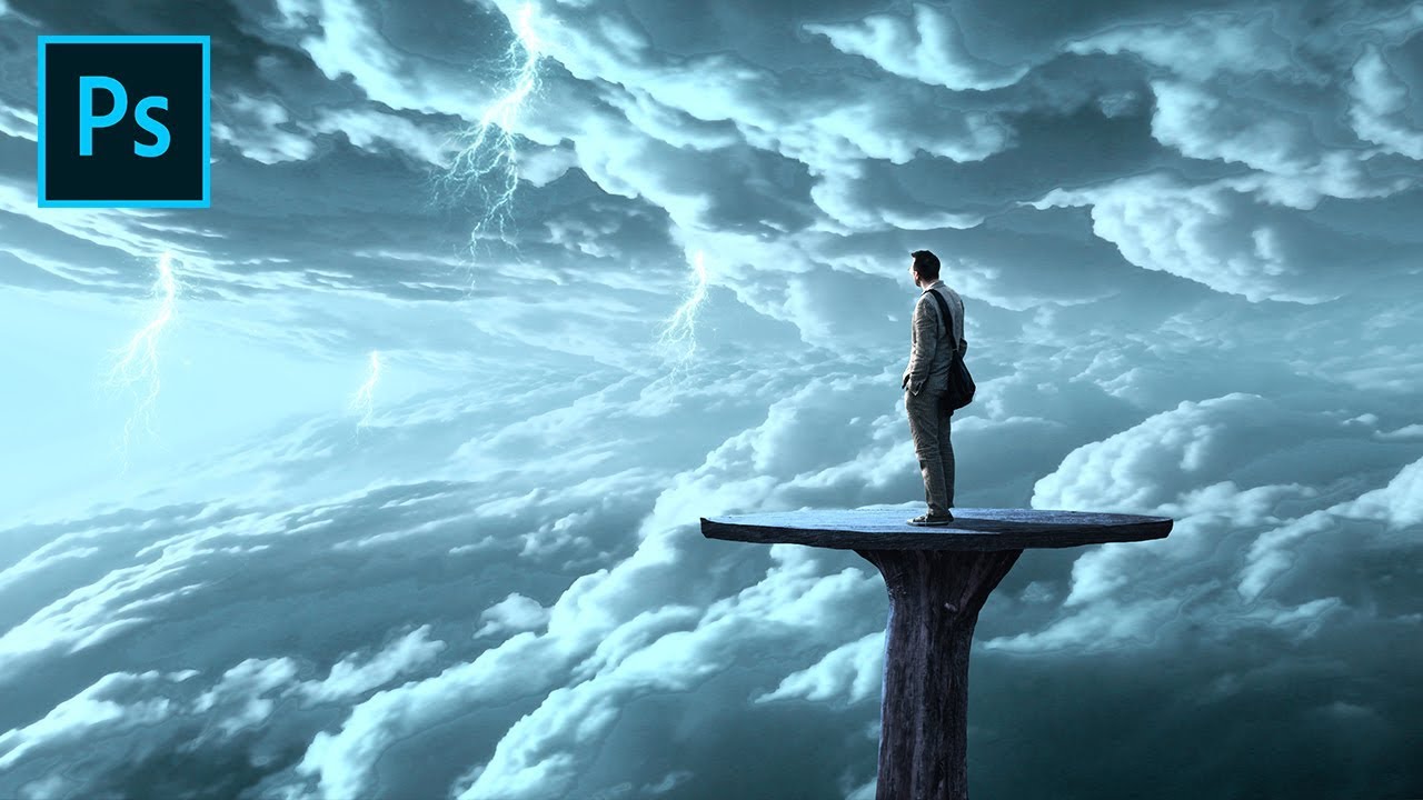 Photoshop CC Tutorial - Fantasy Mirror Sky | Photo Manipulation