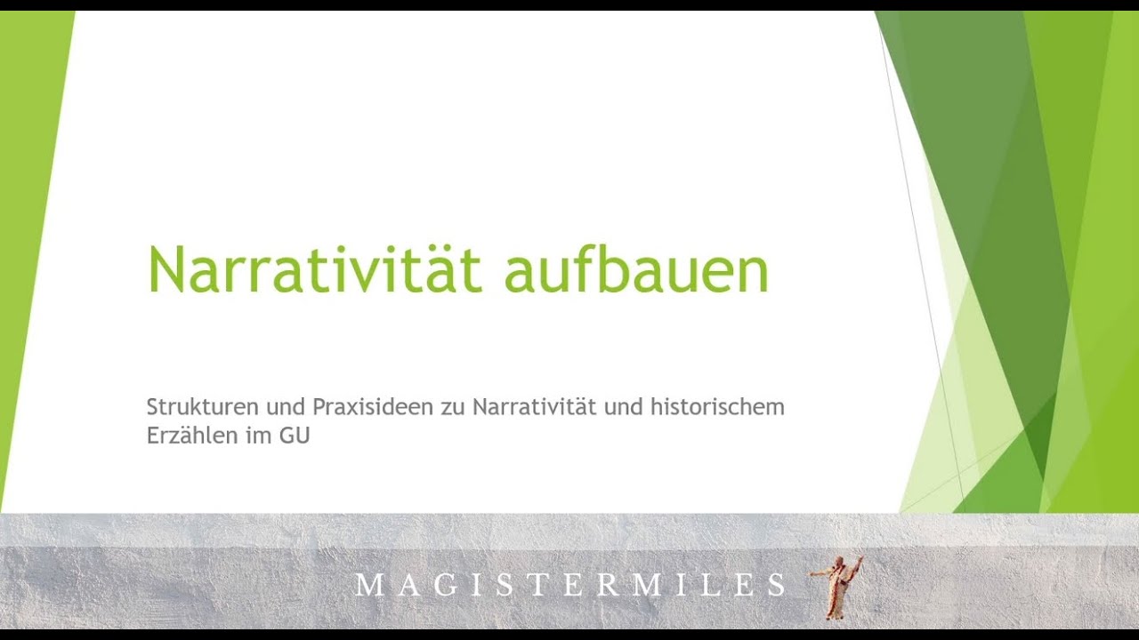 Narrativit&auml;t Praxisgestaltung