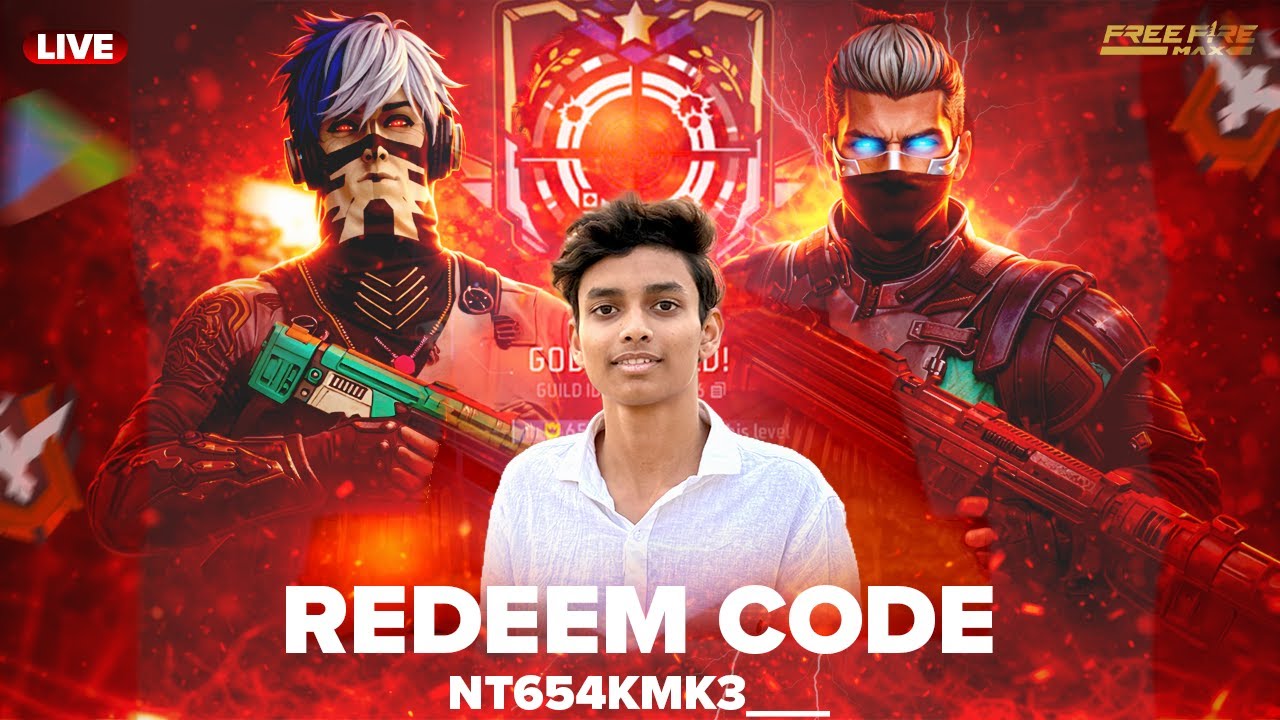 LIVE NOW 🔴 FREE FIRE GUILD TEST + REDEEM CODE GIVEAWAY 💎 #shortslive #freefirelive