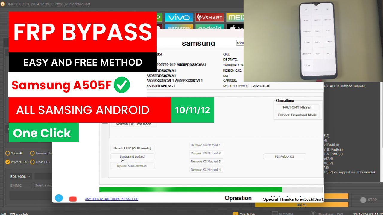 Free and Easy FRP Bypass for Samsung A50 2025