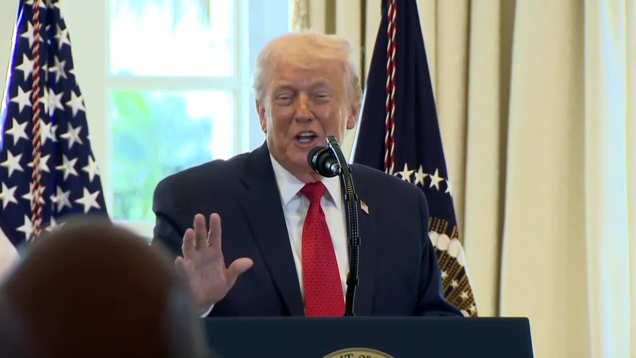 President Trump attends Palm Beach road renaming ceremony