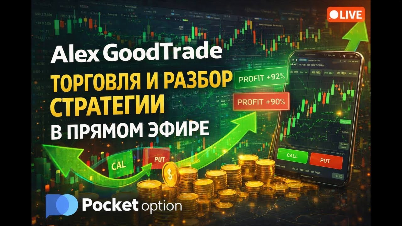 Торговля в прямом эфире #pocketoption #трейдингобучение #обучениеторговли #трейдинг