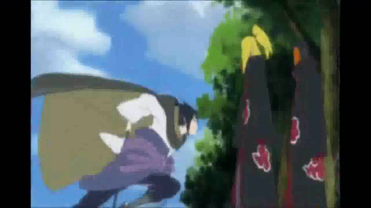 Naruto Shippuden AMV_Sasuke vs Deidara_Hunting High And Low-Stratovarius