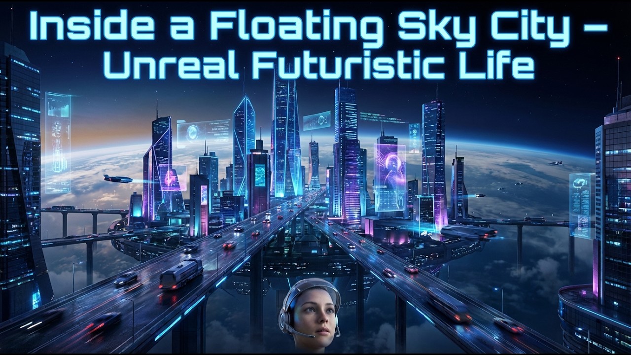 🌌 INSIDE a Floating Sky City in 2255 – Unreal Futuristic Life You Can’t Miss!